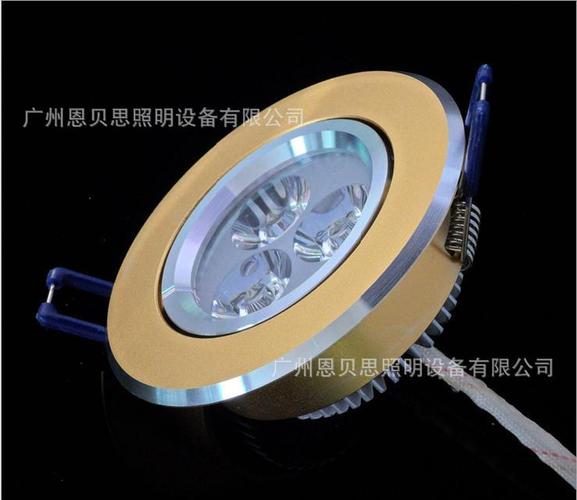 3*1w 金色 高檔晶元芯片 led天花燈